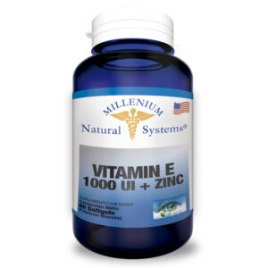 Vitamin E 1000 UI + Zinc x 60 Softgels